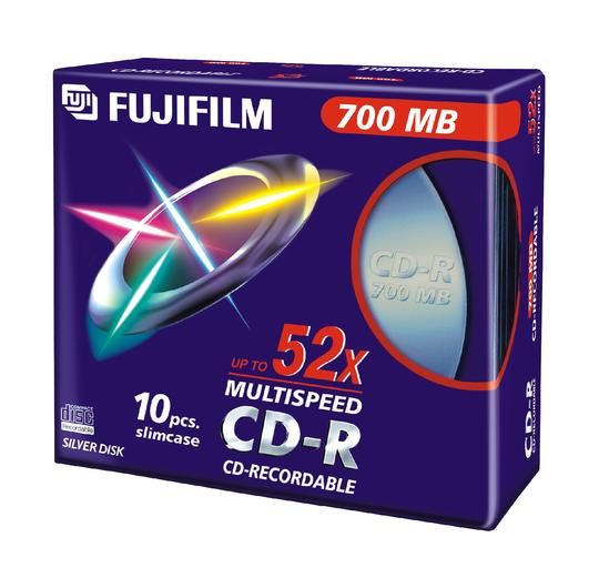 Fujifilm CD-R 700MB 52x slim tokos 10db