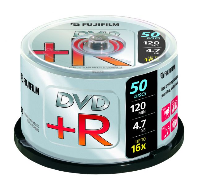 FujiFilm DVD+R 4.7GB 16x hengeres, 50db