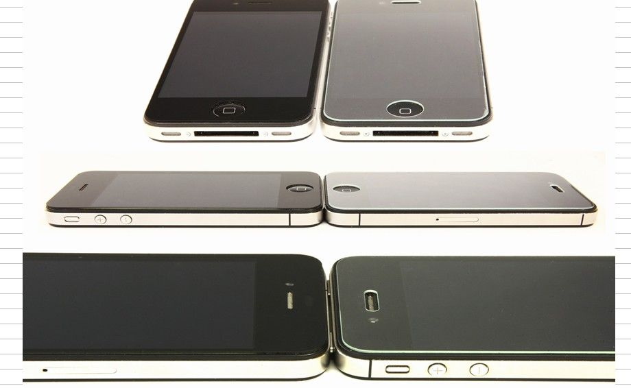 iPhone 4/4s GGS Larmor LCD védő fekete