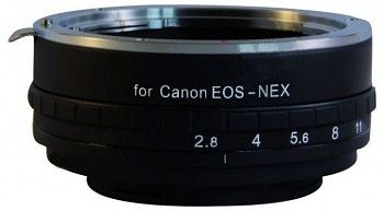 EOS-NEX (aperture) bajonett átalakító gyűrű