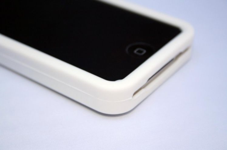 iPhone 4/4s szilikon hátlap fehér SMART