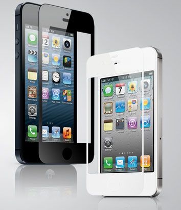 iPhone 5 GGS Larmor LCD védő fehér
