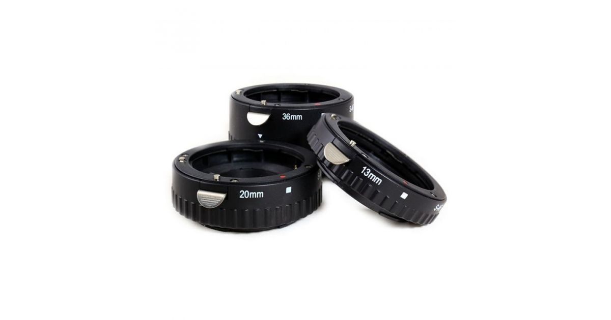 Meike Nikon AF műanyag Közgyűrű sor 12-20-36mm