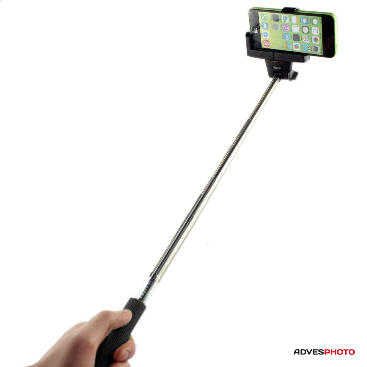 Selfie monopod beépített bluetooth távkioldóval és telefontartóval, fekete /Teleszkópos/ Selfie monopod beépített bluetooth távkioldóval és telefontartóval, fekete /Teleszkópos/