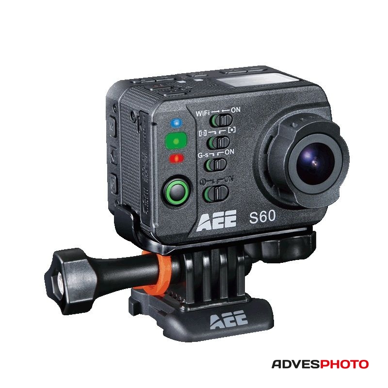 AEE S60 Akciókamera + TFT monitor 2.0" + kiegészítők