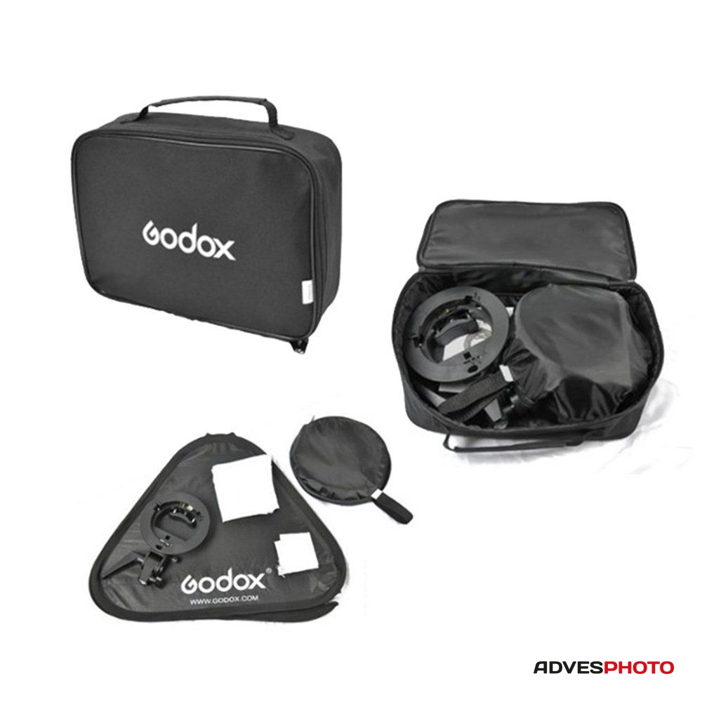 Godox S-típusú 80x80cm-es Softbox és rendszervaku tartó bowens bajonett csatlakozási ponttal + táska