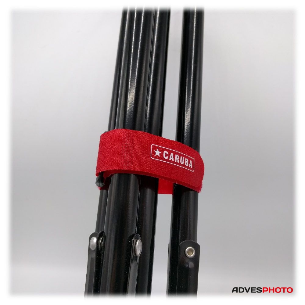 Caruba FX-1R kábel rögzítő, piros tépőzáras 10db/csomag