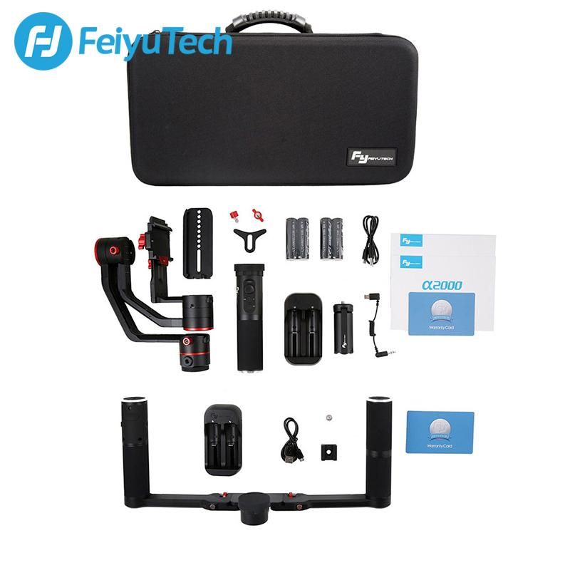 Feiyu-tech a2000 3 tengelyes dupla karos stabilizátor DSLR fényképezőgépekhez Feiyu-tech a2000 3 tengelyes dupla karos stabilizátor DSLR fényképezőgépekhez