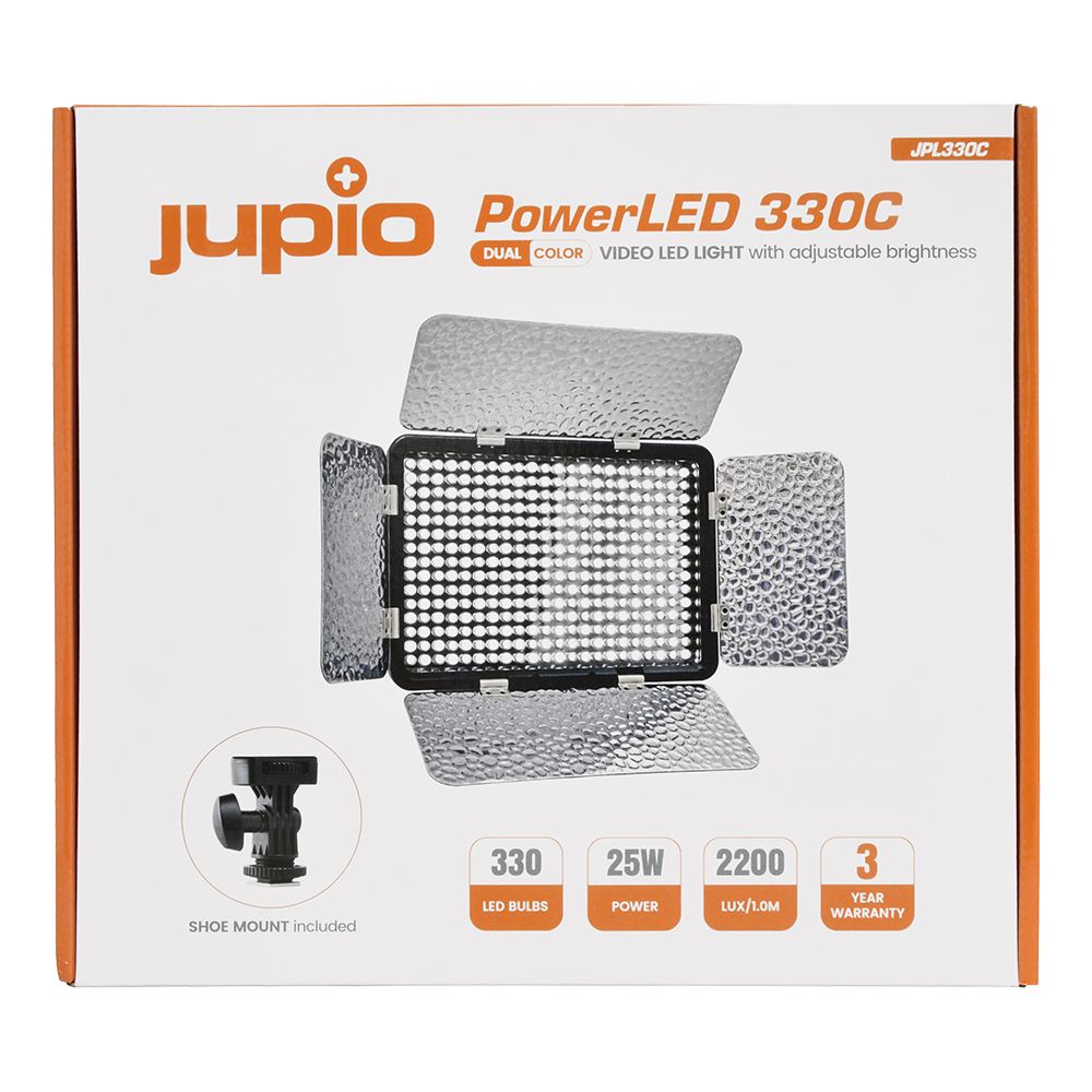 Jupio PowerLED 330C LED lámpa állítható színhőmérsékletű és fényerejű