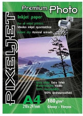 PixelJet Premium 180g/m2 fényes fotópapír (A4)