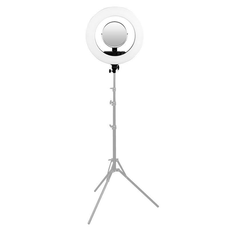Caruba Round Vlogger 48cm LED szett táskával - fekete (D158611)