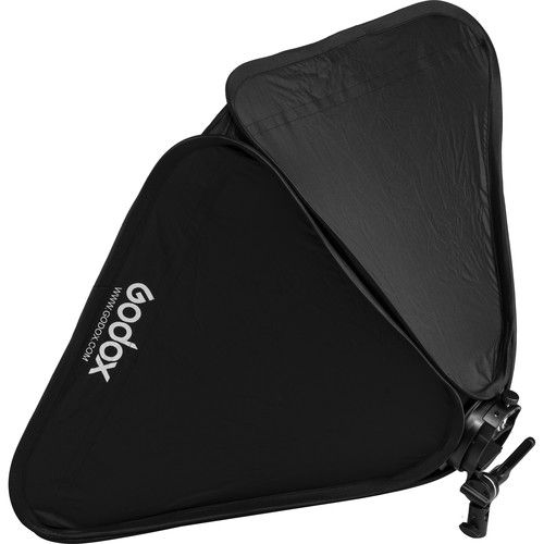 Godox S2-típusú 60x60cm-es Softbox és rendszervaku tartó bowens bajonett csatlakozási ponttal + táska
