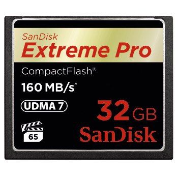 SanDisk Extreme Pro CompactFlash™ 32GB memóriakártya (160 MB/s sebesség)