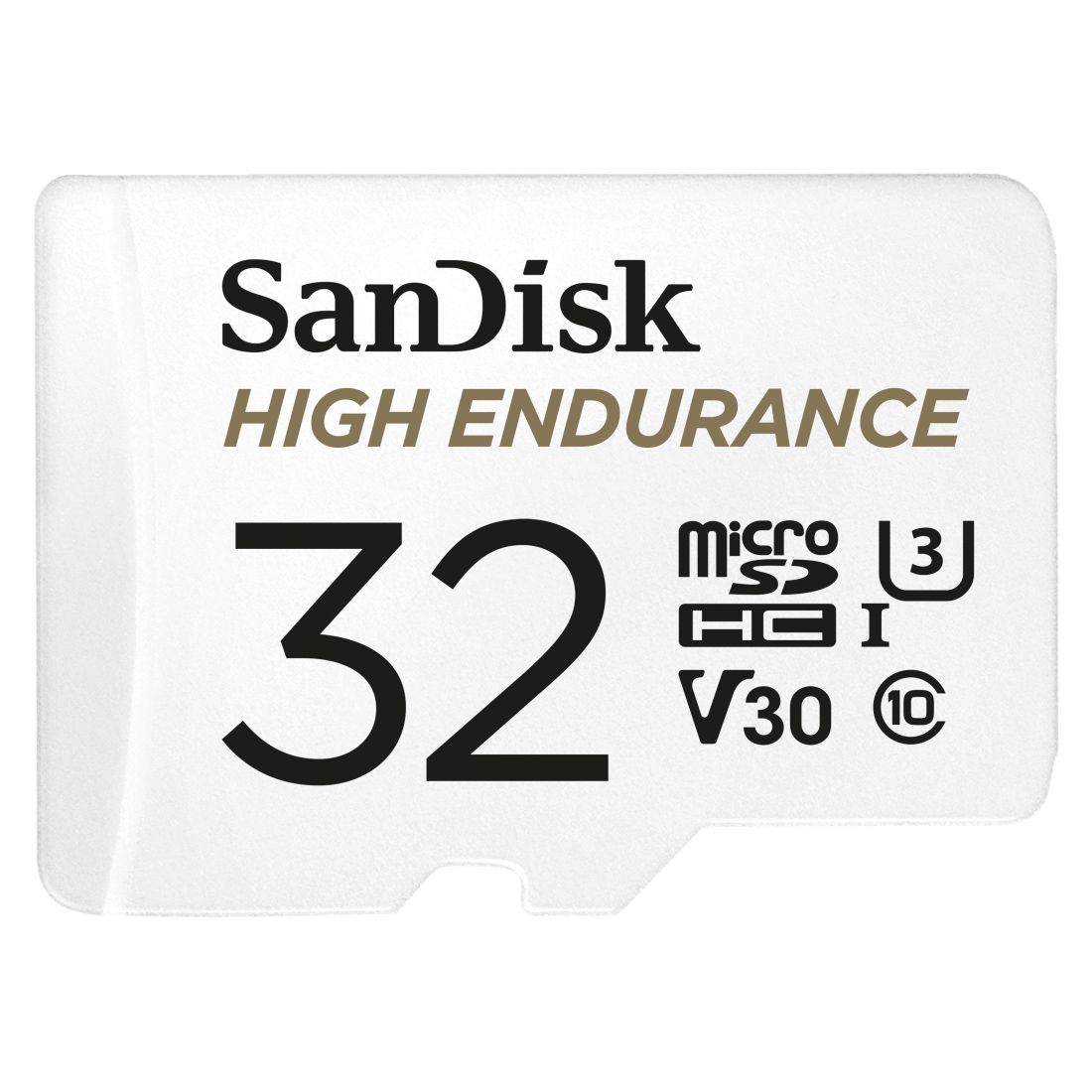 SanDisk microSDHC™ 32GB memóriakártya, High Endurance (olvasási sebesség: 100 MB/s, írási sebesség: 40 MB/s) V30, A2, C10, U3, Full HD, 4K