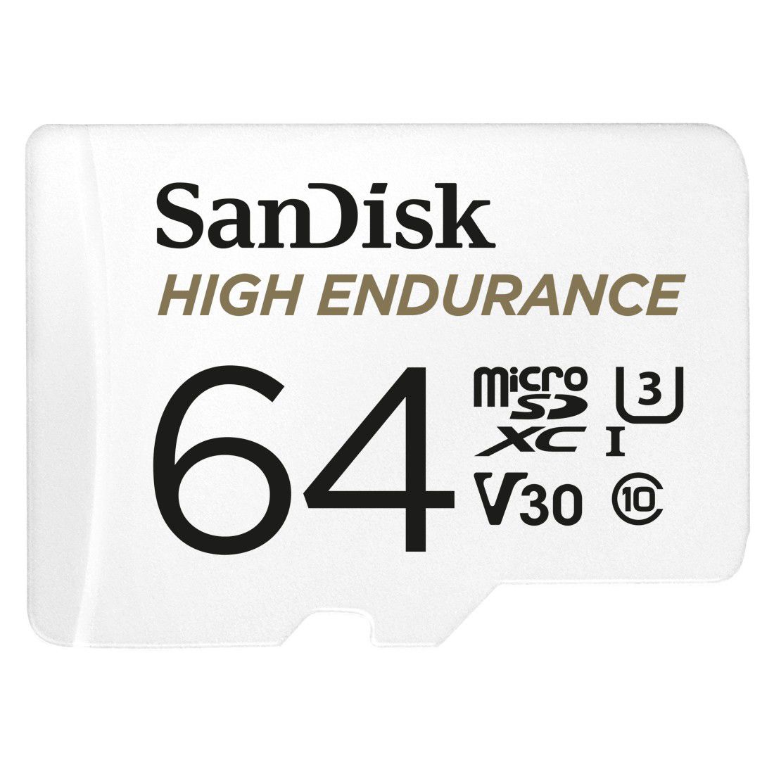 SanDisk microSDXC™ 64GB memóriakártya, High Endurance (olvasási sebesség: 100 MB/s, írási sebesség: 40 MB/s) V30, A2, C10, U3, Full HD, 4K