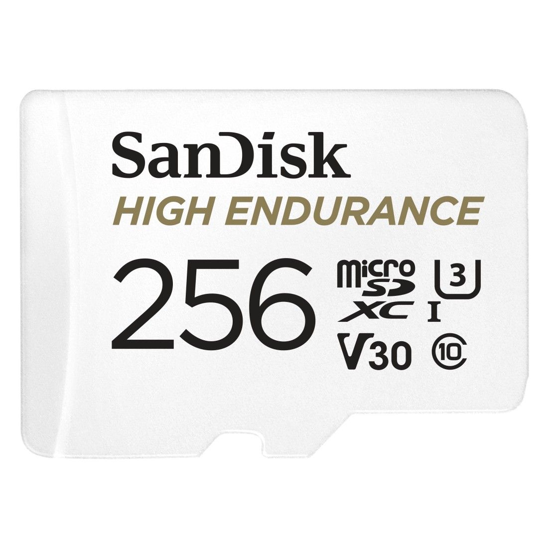 SanDisk microSDXC™ 256GB memóriakártya, High Endurance (olvasási sebesség: 100 MB/s, írási sebesség: 40 MB/s) V30, A2, C10, U3, Full HD, 4K