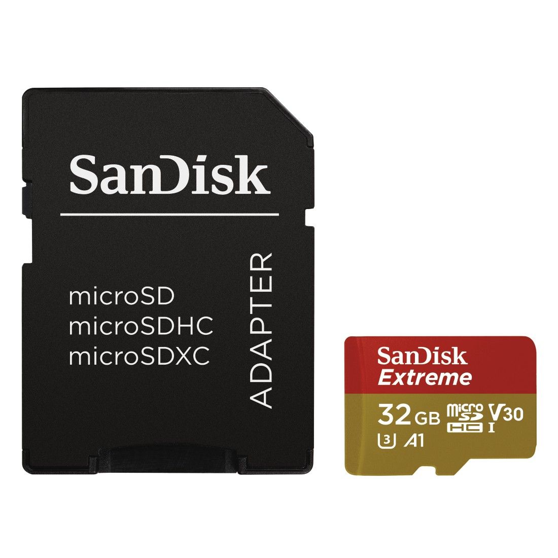 SanDisk microSDHC™ Mobile Extreme™ 32GB memóriakártya, + adapter, (olvasási seb.:100MB/s & írási seb.: 60 MB/s), UHS-1, V30, A1 + Rescue Pro Deluxe