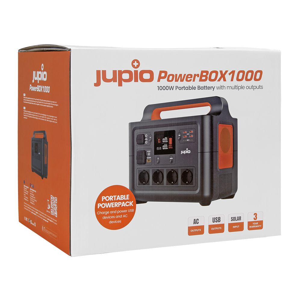 Jupio PowerBox 1000 hordozható energia tároló állomás
