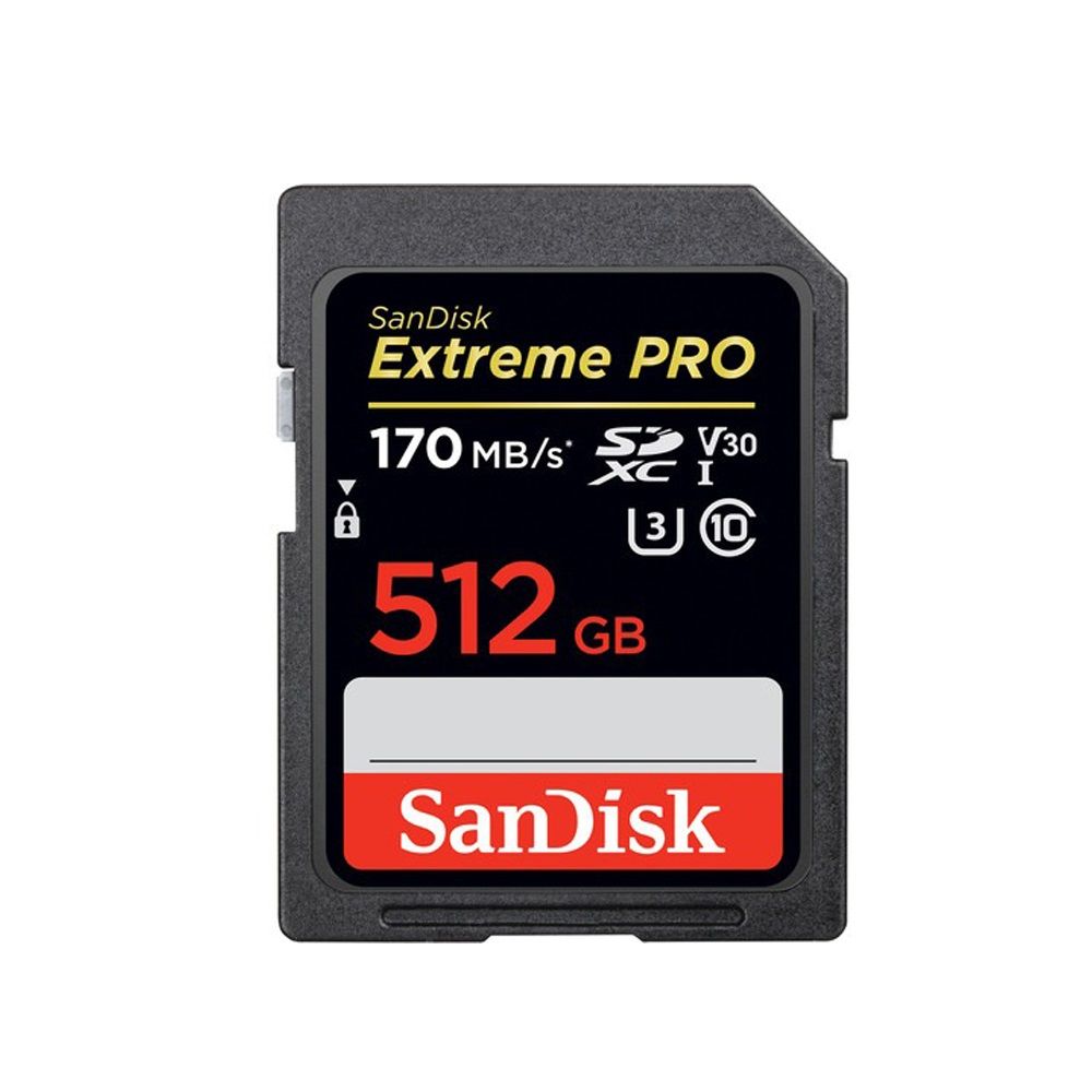 SanDisk Extreme PRO SDXC™ 512GB memóriakártya ( 200MB/s olvasási / 140MB/s írási sebesség) UHS-I, Class 10, U3