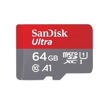 SanDisk microSDXC™ Mobile Ultra™ 64GB memóriakártya, + adapter, (140MB/s) class 10, A1