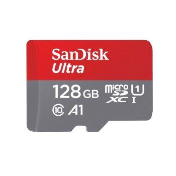 SanDisk microSDXC™ Mobile Ultra™ 128GB memóriakártya, + adapter, (140MB/s) class 10, A1 + Android APP