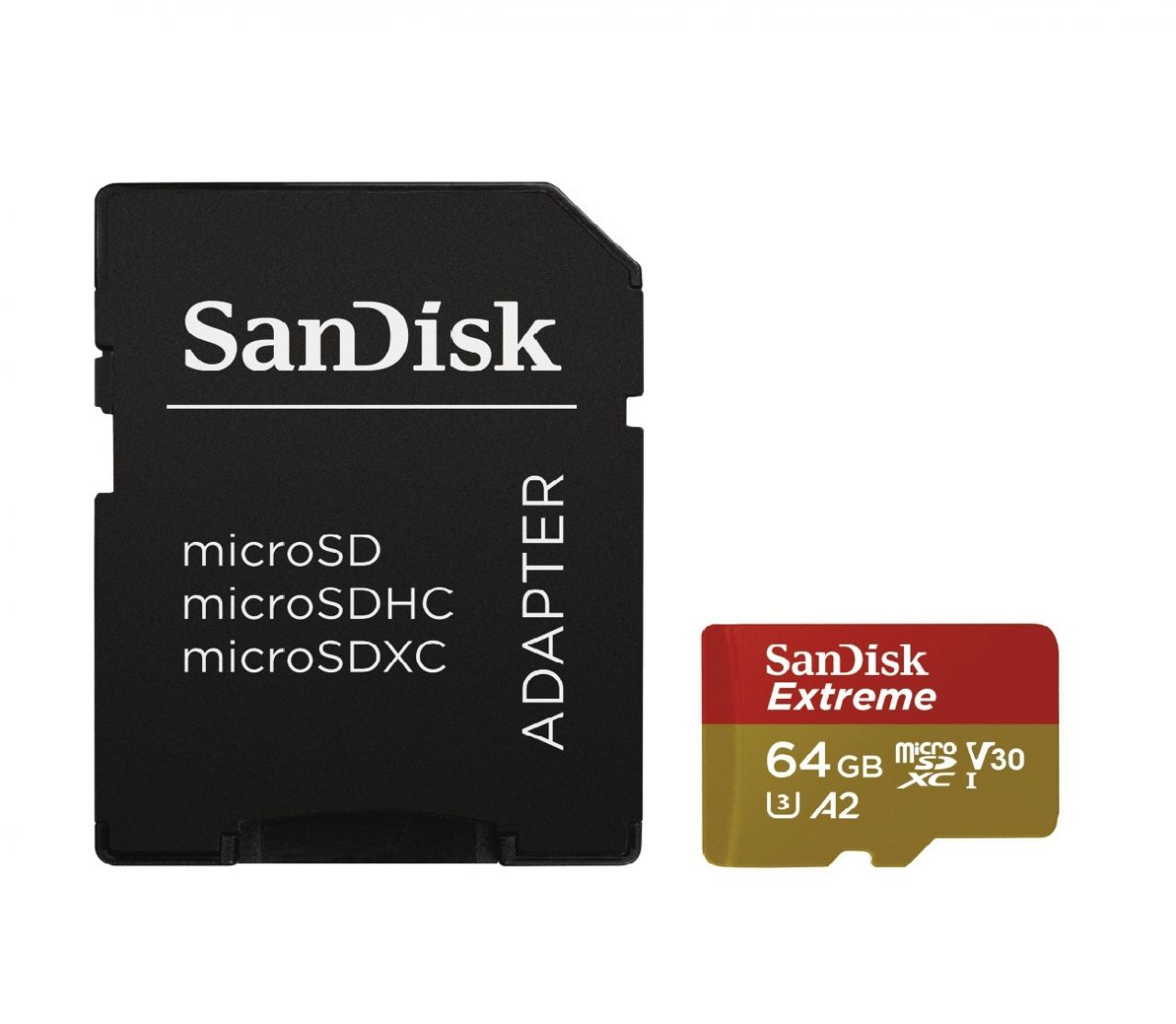 SanDisk microSDXC™ Mobile Extreme™ 64GB memóriakártya + adapter, (olvasási seb.: 170MB/s, & írási seb.: 80 MB/s), UHS-I, V30, A2, C10, U3 + Rescue Pro Deluxe