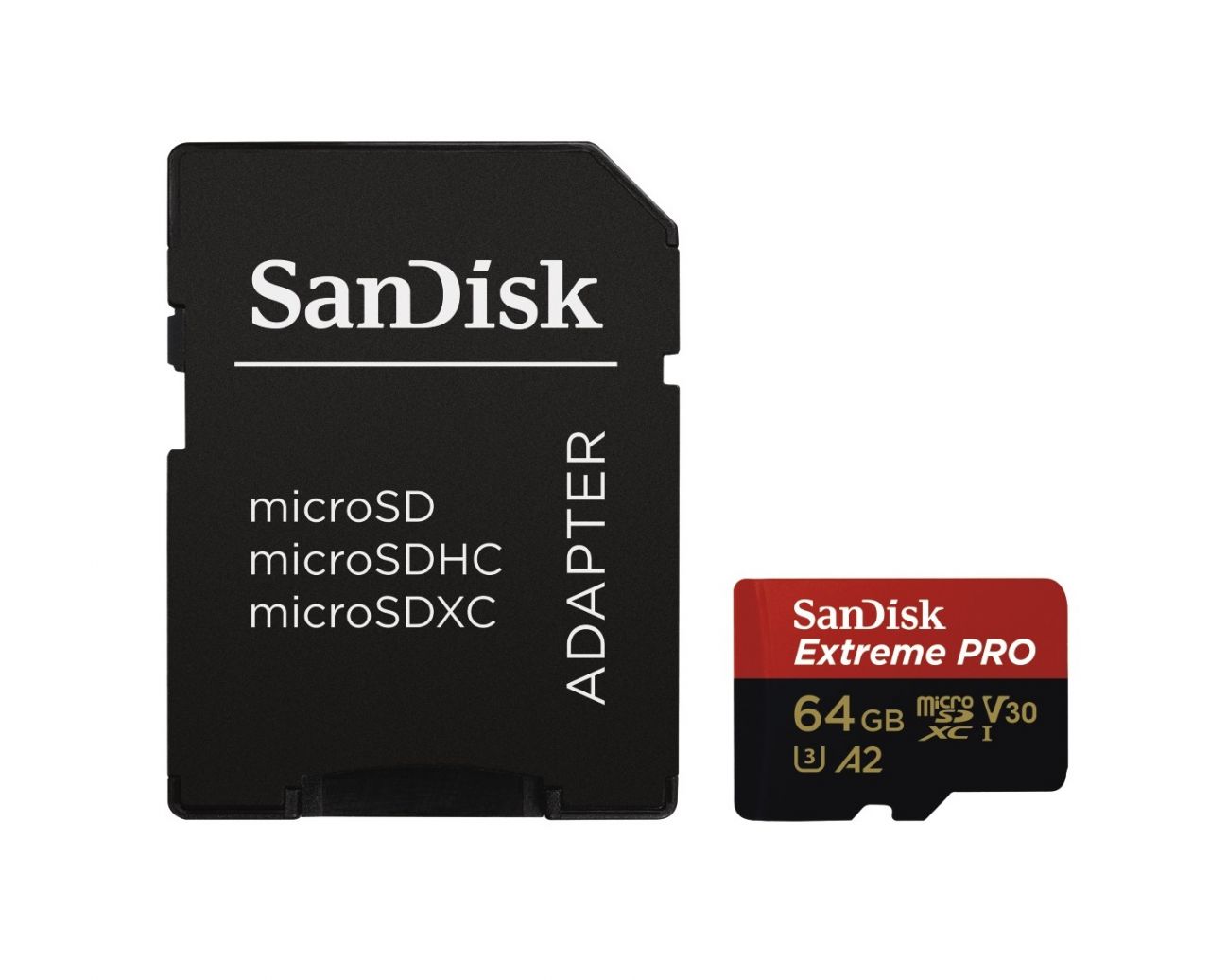 SanDisk microSDXC™ Mobile Extreme PRO™ 64GB memóriakártya, + adapter, (olvasási seb.: 200MB/s , írási seb.: 90MB/s) UHS-I, V30, A2, C10, U3 + Rescue Pro Deluxe
