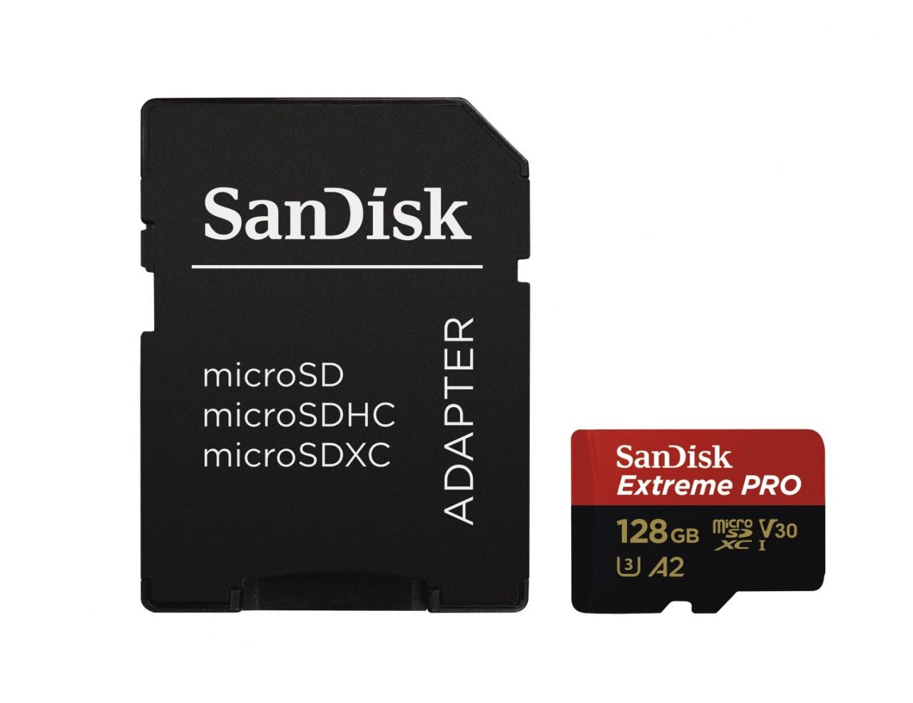SanDisk microSDXC™ Mobile Extreme PRO™ 128GB memóriakártya, + adapter, (olvasási seb.: 200MB/s , írási seb.: 90MB/s) UHS-I, V30, A2, C10, U3 + Rescue Pro Deluxe