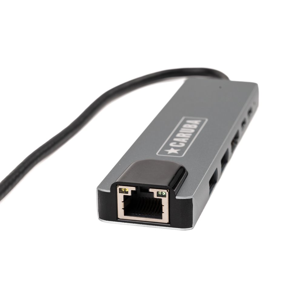 Caruba 6-in-1 USB-C Hub Ethernet porttal
