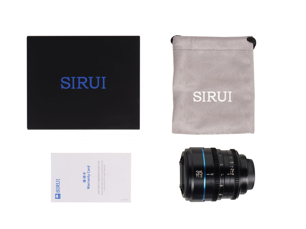 SIRUI Night Walker 35mm T1.2 S35 Cine objektív (Fuji X, fekete)