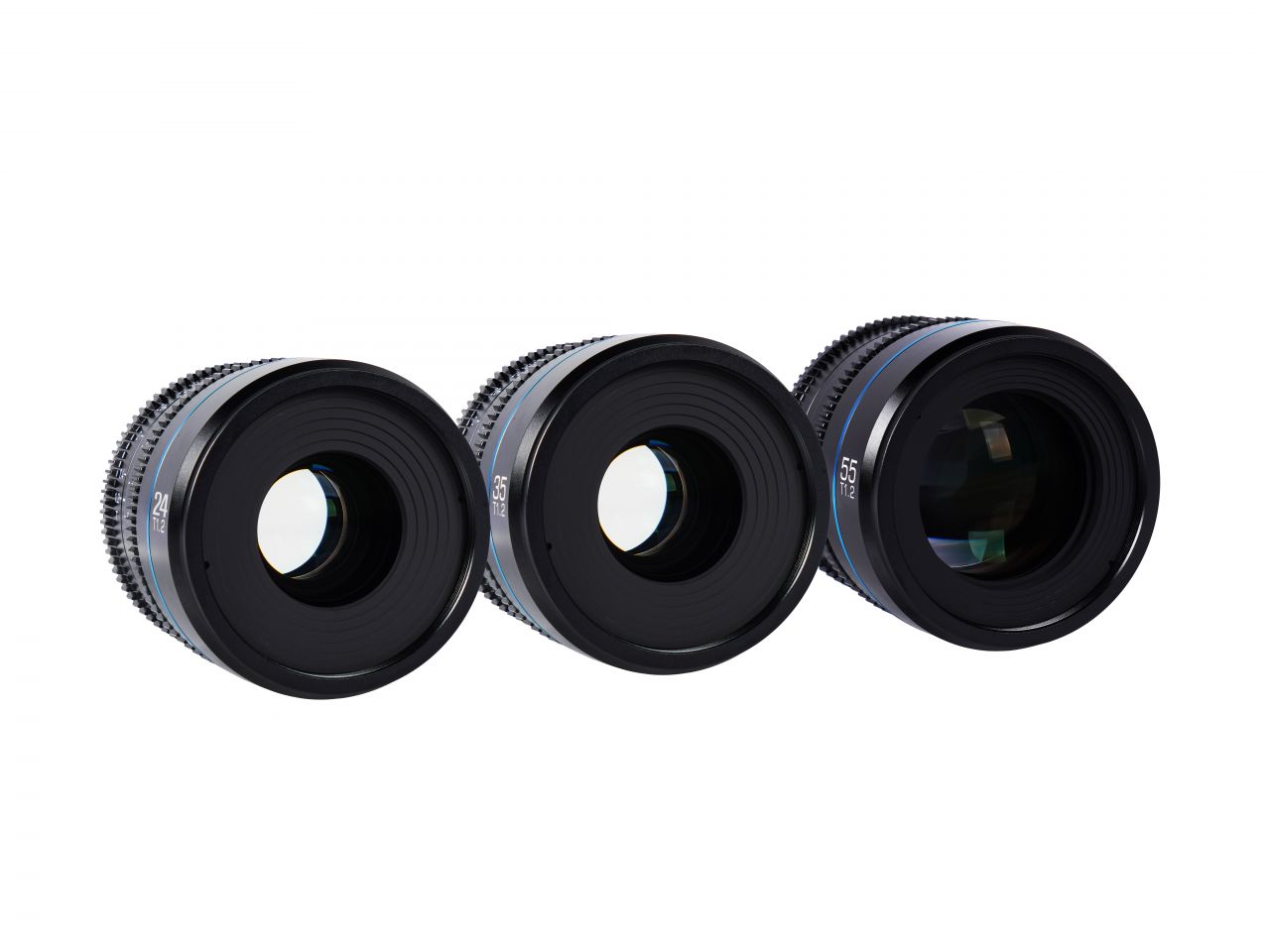 Sirui Nightwalker 24mm + 35mm + 55mm T1.2 S35 Cine objektív (Canon RF, fekete)