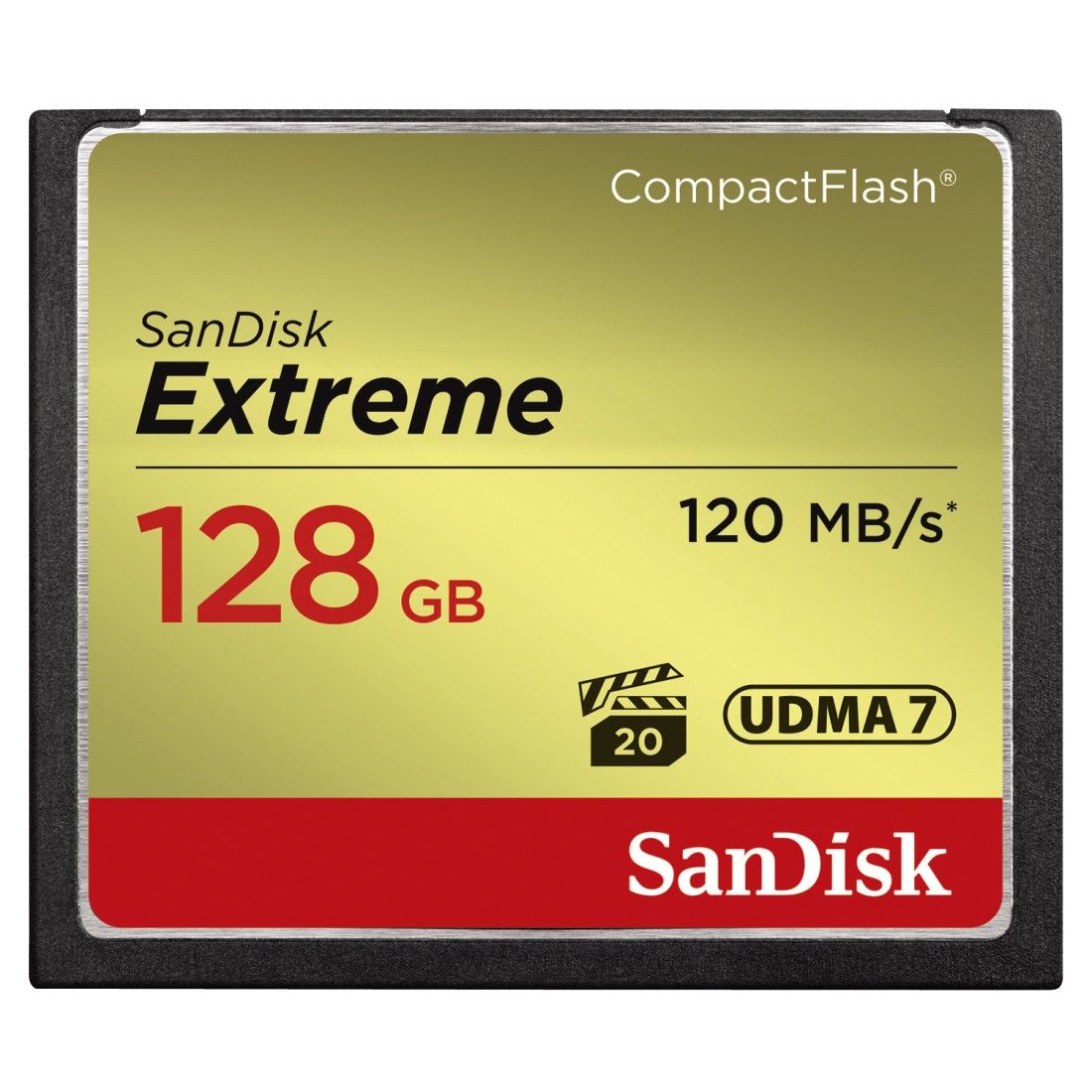 SanDisk Extreme CompactFlash™ 128GB memóriakártya (120 MB/s olvasási - 85 MB/s írási sebesség)