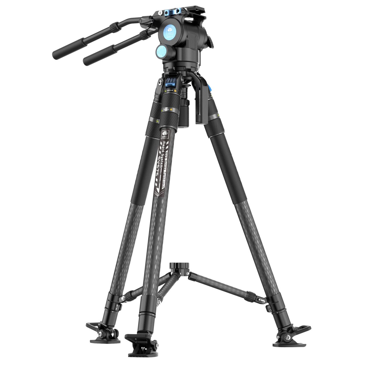 SIRUI Rapid SVS75 egylépeses magasságállítású tripod SVH15 fluid videófejjel