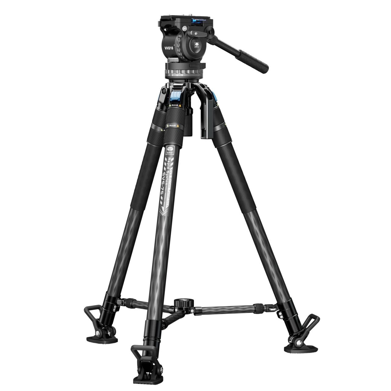 SIRUI Rapid SVS75 egylépeses magasságállítású tripod VHS10 fluid videófejjel