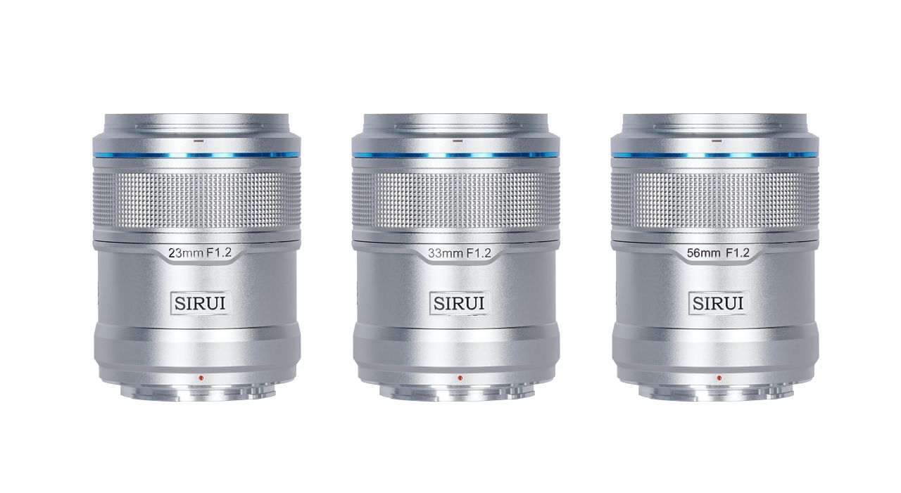 SIRUI Sniper F1.2 APSC AF Trio objektív készlet Sony E bajonettel (ezüst)