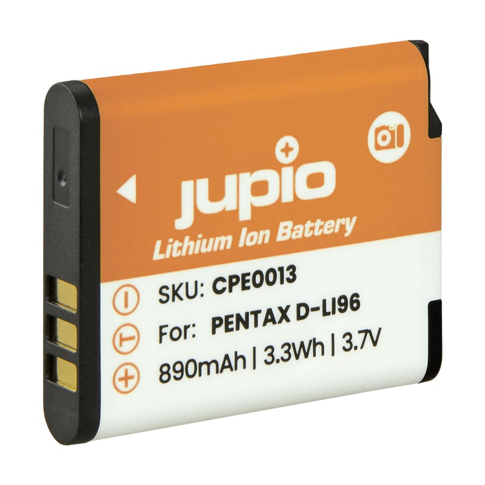 Jupio Pentax D-Li96 890mAh fényképezőgép akumulátor Jupio Pentax D-Li96 890mAh fényképezőgép akumulátor