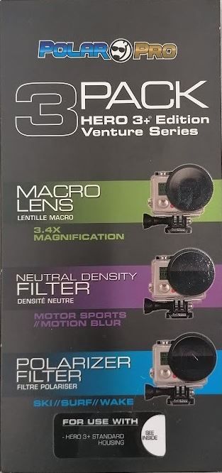 S+M Polarpro Szűrő szett (CPL, ND, Macro) GoPro Hero3 hoz S+M Polarpro Szűrő szett (CPL, ND, Macro) GoPro Hero3 hoz