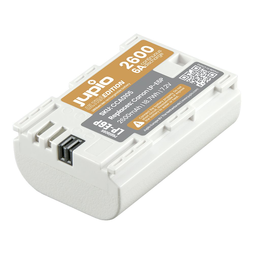 Jupio LP-E6P ULTRA 2600mAh akkumulátor Canon fényképezőgépekhez Jupio LP-E6P ULTRA 2600mAh akkumulátor Canon fényképezőgépekhez