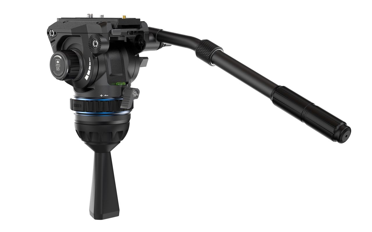 SIRUI S5 folyadékcsillapításos videófej gyorskioldó rendszerrel, 5 kg teherbírással