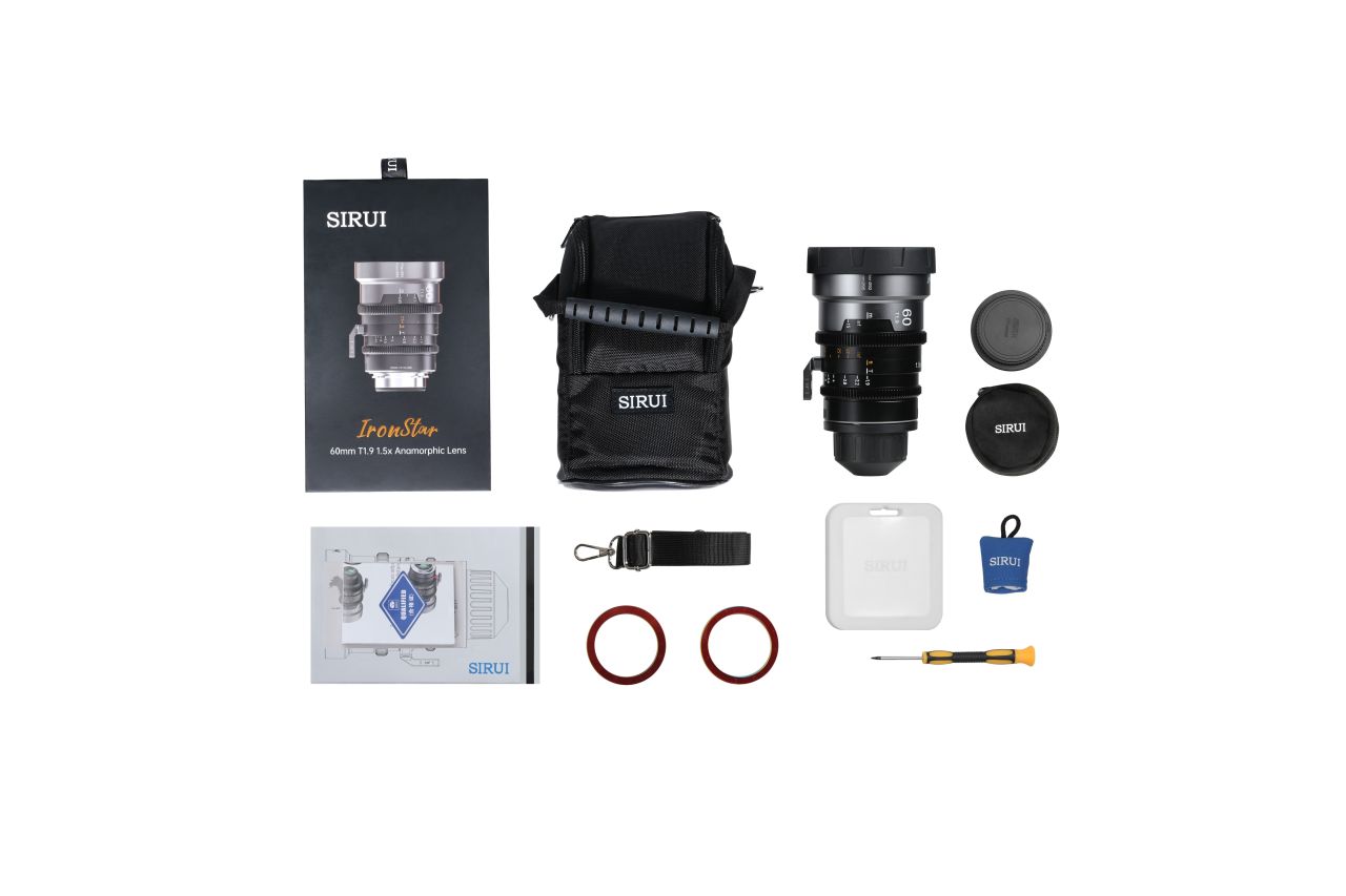 SIRUI IronStar T1.9 1.5× Anamorf Full Frame Cine Objektív 60mm (Kék Becsillanás) SIRUI IronStar T1.9 1.5× Anamorf Full Frame Cine Objektív 60mm (Kék Becsillanás)