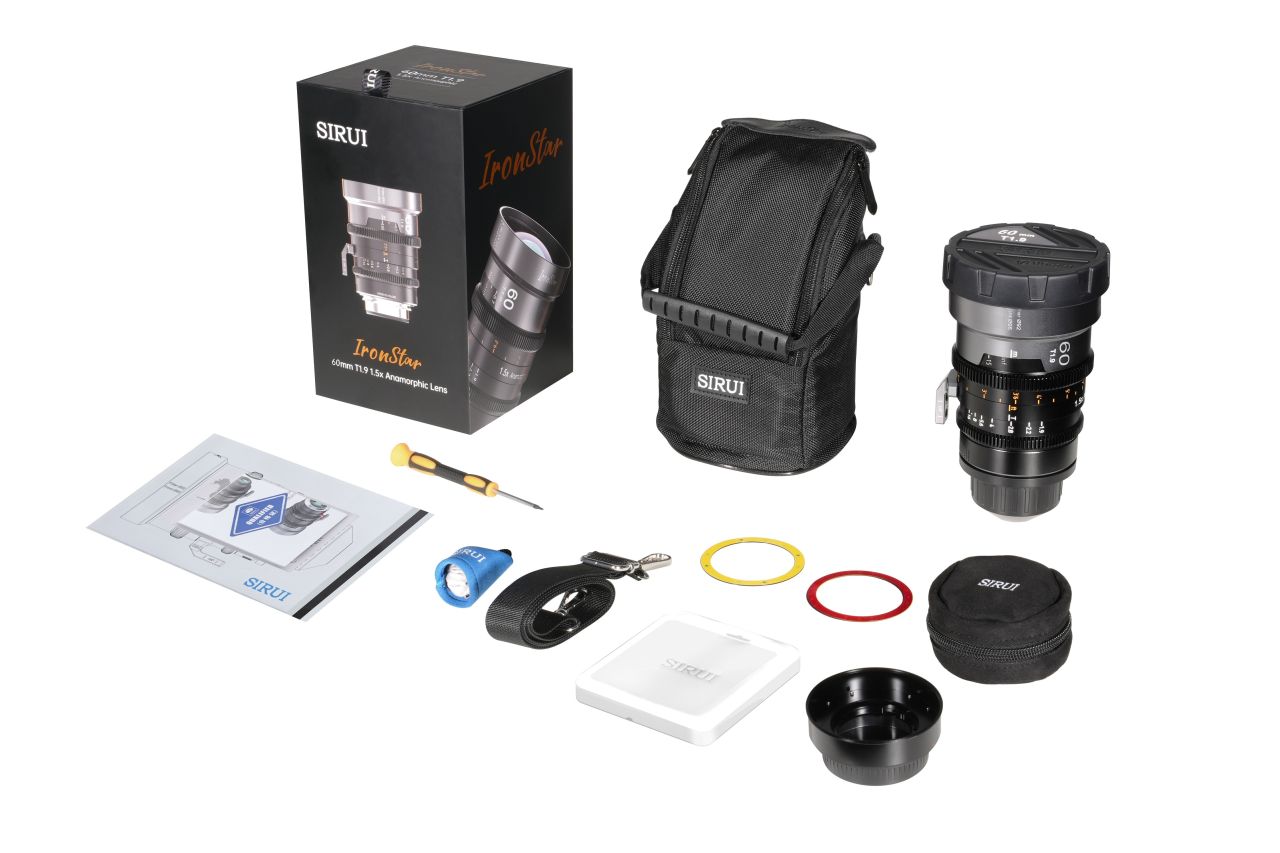 SIRUI IronStar T1.9 1.5× Anamorf Full Frame Cine Objektív 60mm (Kék Becsillanás) SIRUI IronStar T1.9 1.5× Anamorf Full Frame Cine Objektív 60mm (Kék Becsillanás)