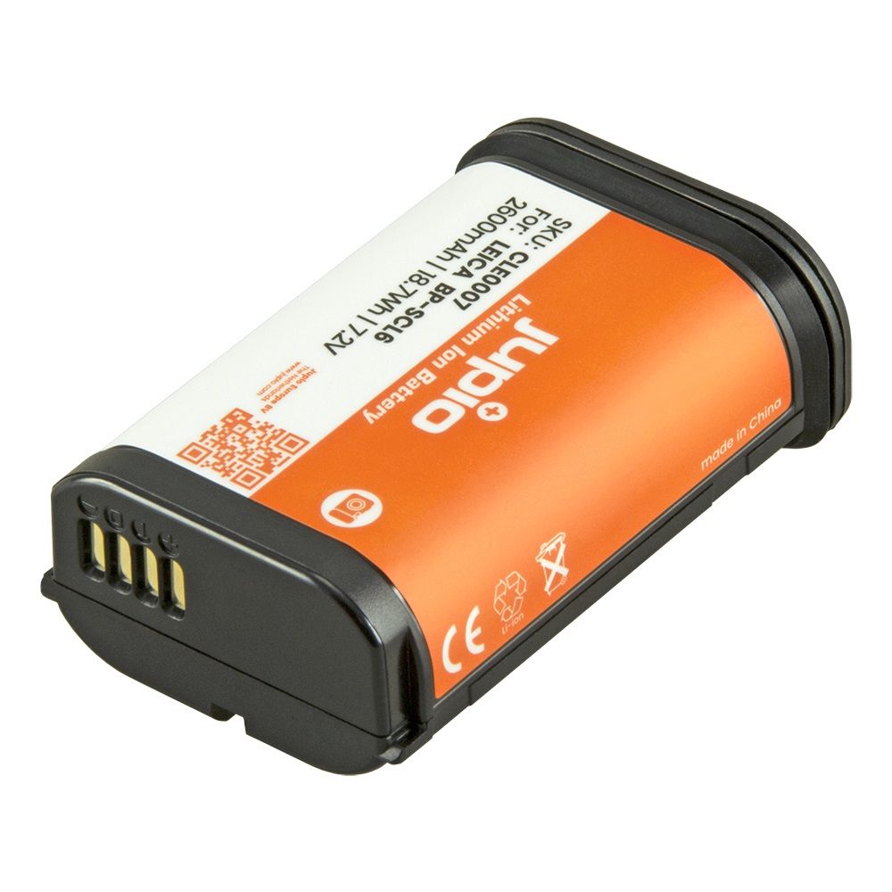 Jupio Leica BP-SCL6 2600mAh Fényképezőgép Akkuumulátor 