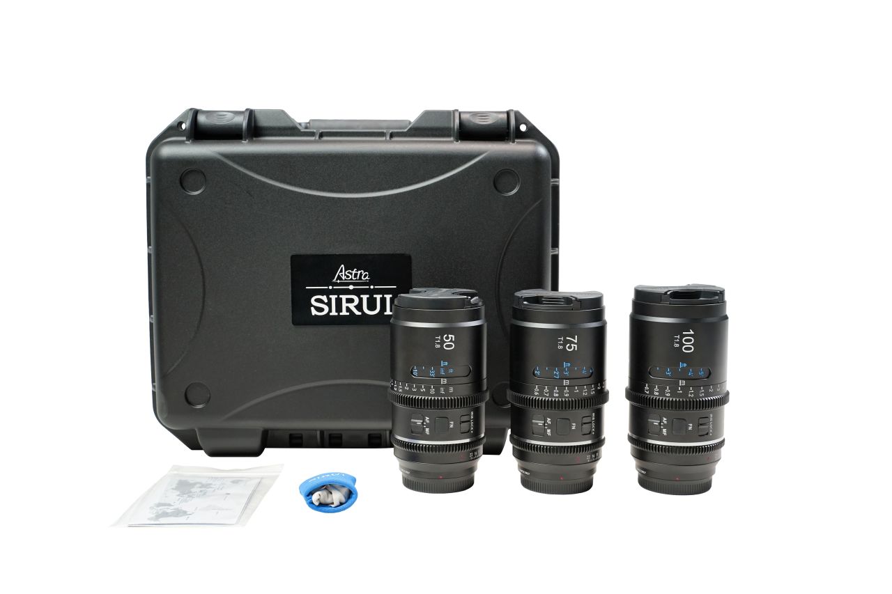 SIRUI Astra 1.33X Full Frame AF Anamorf Cine Objektív Szett 50mm & 75mm & 100mm (Nikon Z Bajonett, Semleges becsillanás) SIRUI Astra 1.33X Full Frame AF Anamorf Cine Objektív Szett 50mm & 75mm & 100mm (Nikon Z Bajonett, Semleges becsillanás)