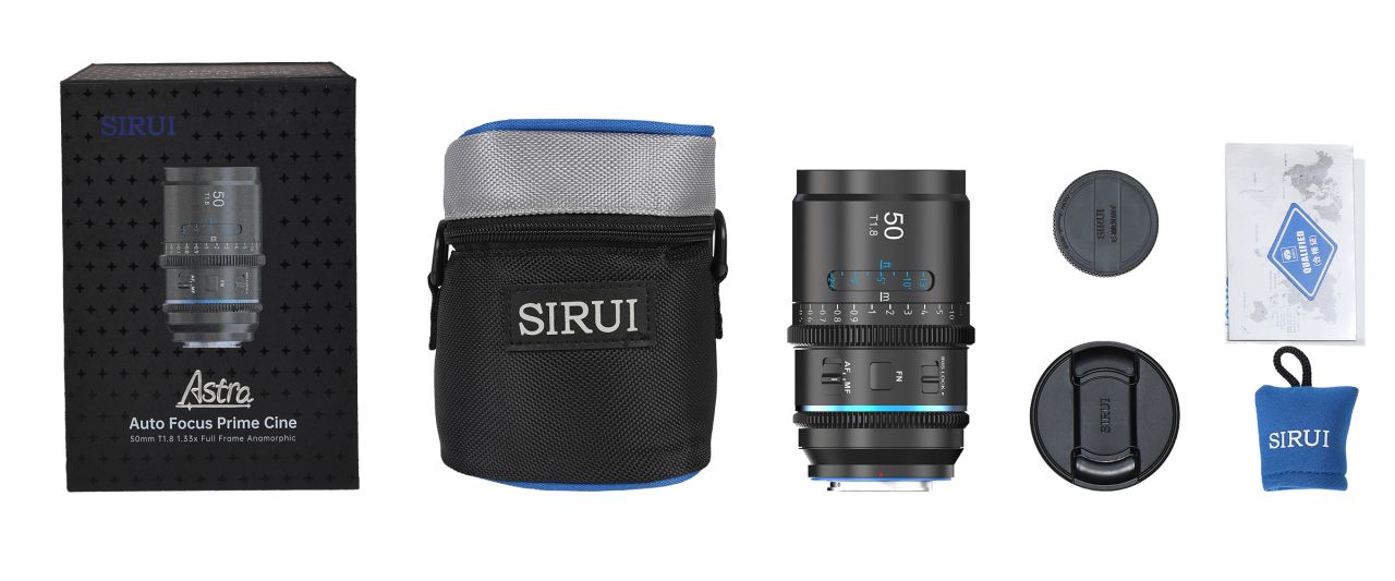 SIRUI Astra 75mm T1.8 1.33x Anamorf AF Objektív (L Bajonett, Kék becsillanás) SIRUI Astra 75mm T1.8 1.33x Anamorf AF Objektív (L Bajonett, Kék becsillanás)