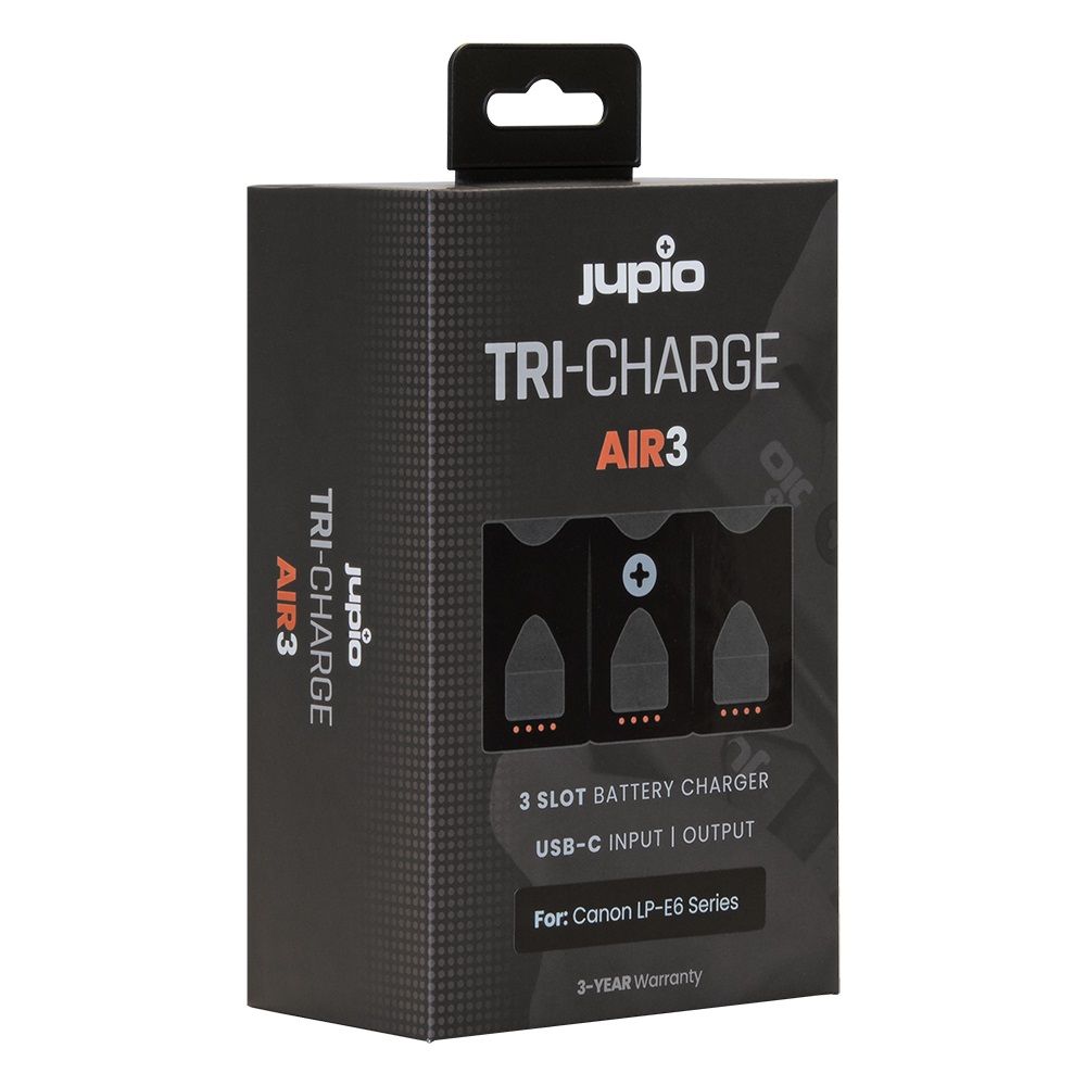 Jupio Tri-Charge AIR3 LP-E6 Töltő és Power Bank