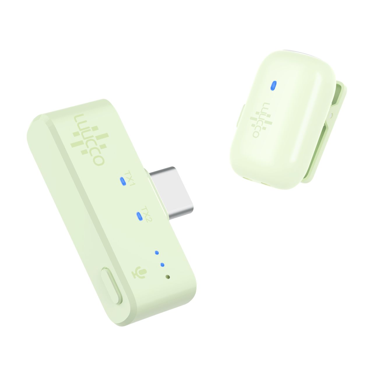 LUUCCO MiniPods K1 vezeték nélküli csíptetős lavalier wireless mikrofon telefonhoz USB-C (Fekete) 