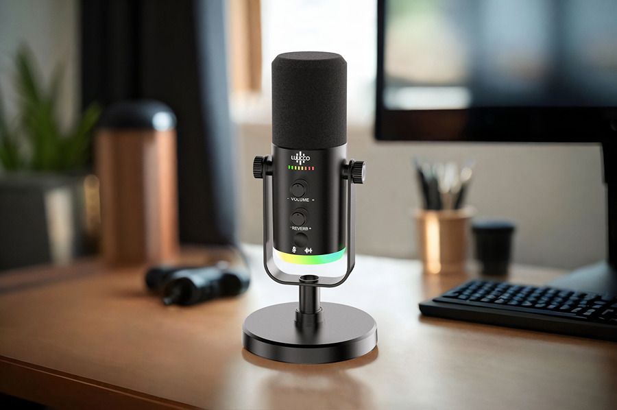 LUUCCO Melo-S2 professzionális vezeték nélküli dinamikus USB/XLR podcast mikrofon 