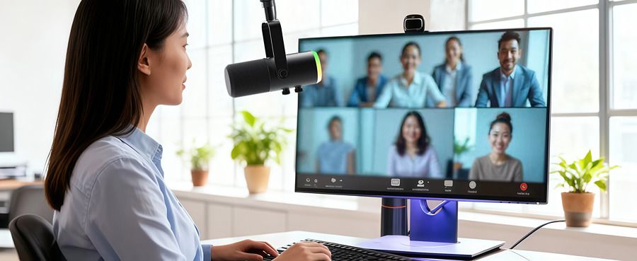 LUUCCO Melo-S2 professzionális vezeték nélküli dinamikus USB/XLR podcast mikrofon 