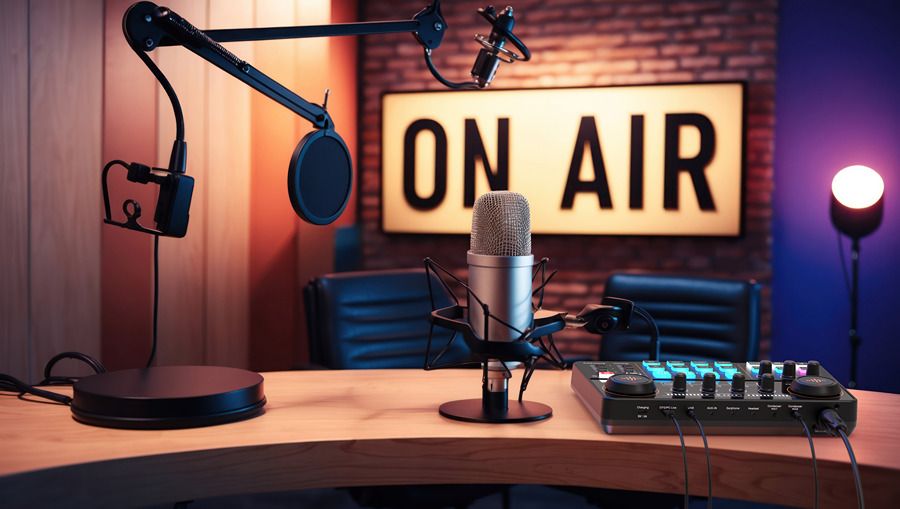 LUUCCO MI-2 kétcsatornás podcast keverő