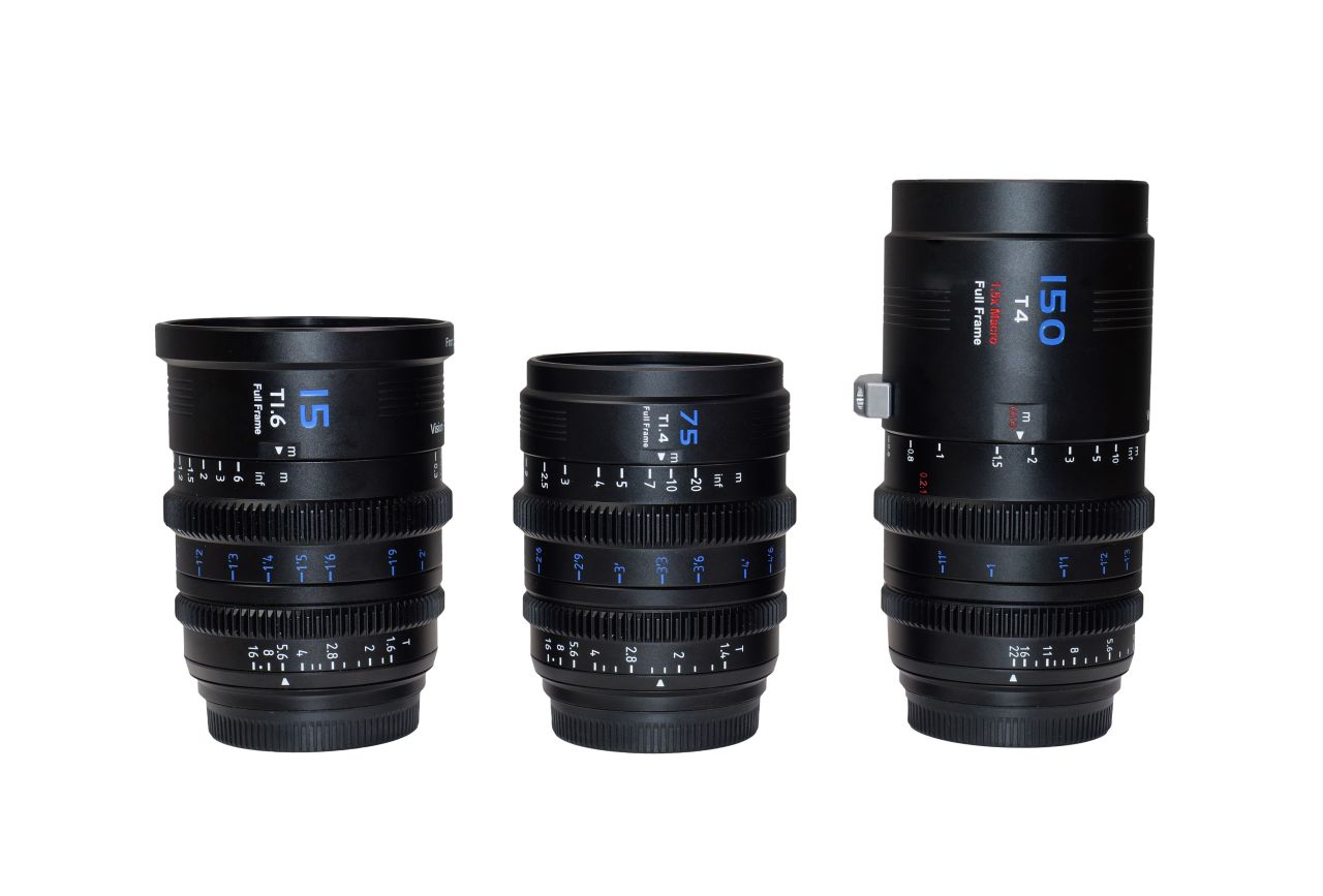 SIRUI VP-1-3DS-B Vision Prime 15/75/150mm T1.6/T1.4/T4 Full-Frame Cine objektív szett – fekete SIRUI VP-1-3DS-B Vision Prime 15/75/150mm T1.6/T1.4/T4 Full-Frame Cine objektív szett – fekete